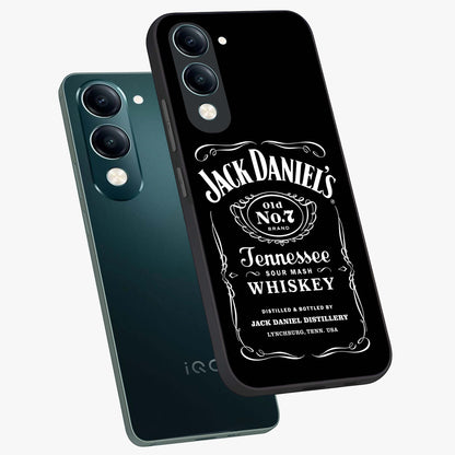 Vintage Whiskey Heritage Glass Case displayed in angled mockup highlighting retro beverage themed design with heritage aesthetic.