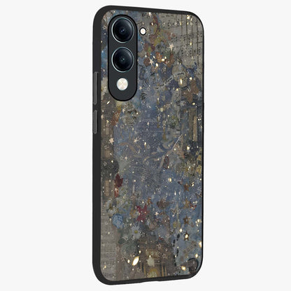 Aesthetic Astrolophia Glass Case upright view showcasing soft aesthetic theme with stylish modern look.