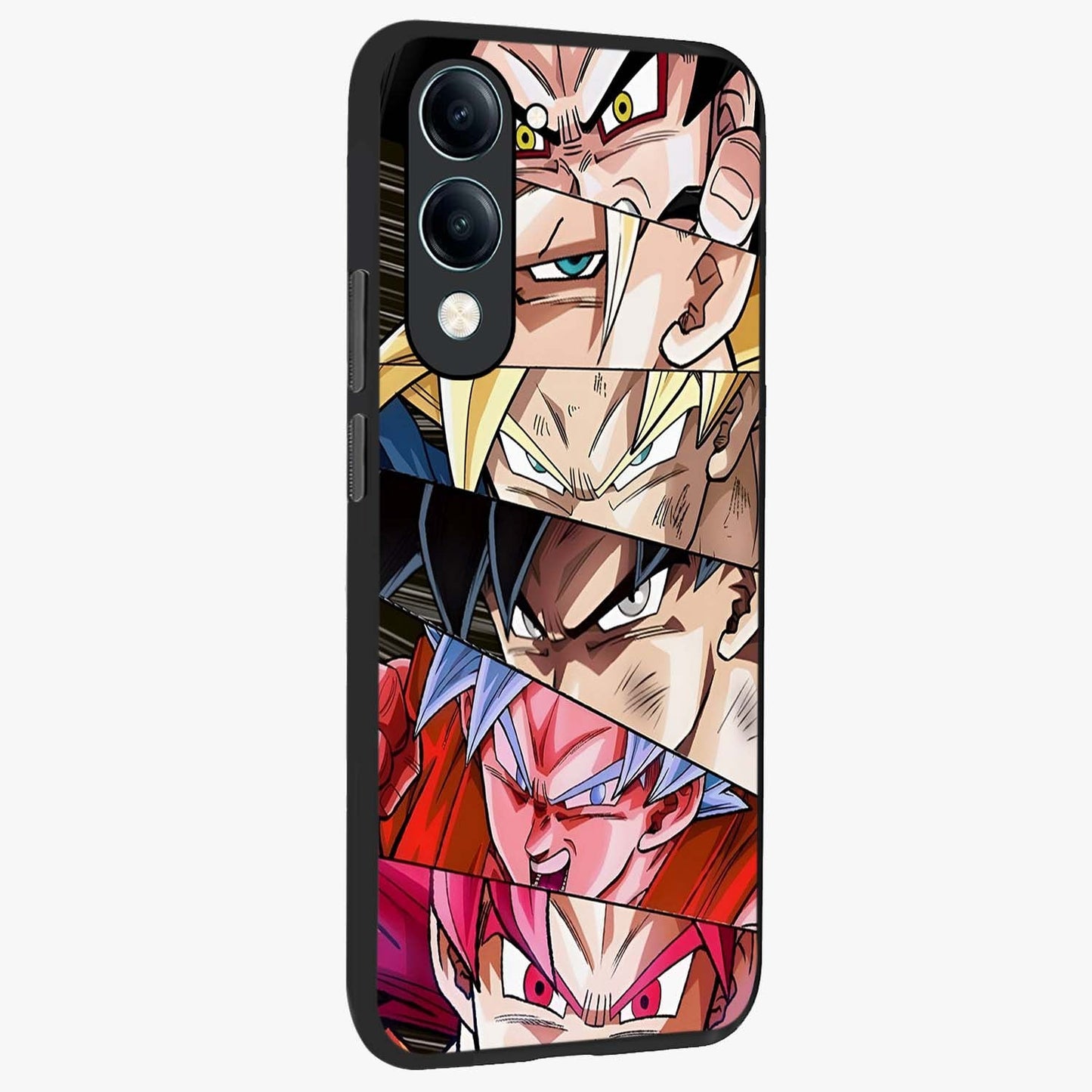 Anime Character Glass Case upright view showcasing expressive anime artwork with bold graphic style.