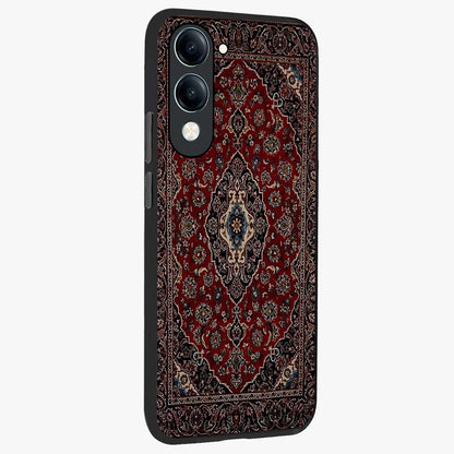 Heritage Carpet Royale Glass Case upright view showcasing detailed ornamental artwork with luxurious traditional theme.