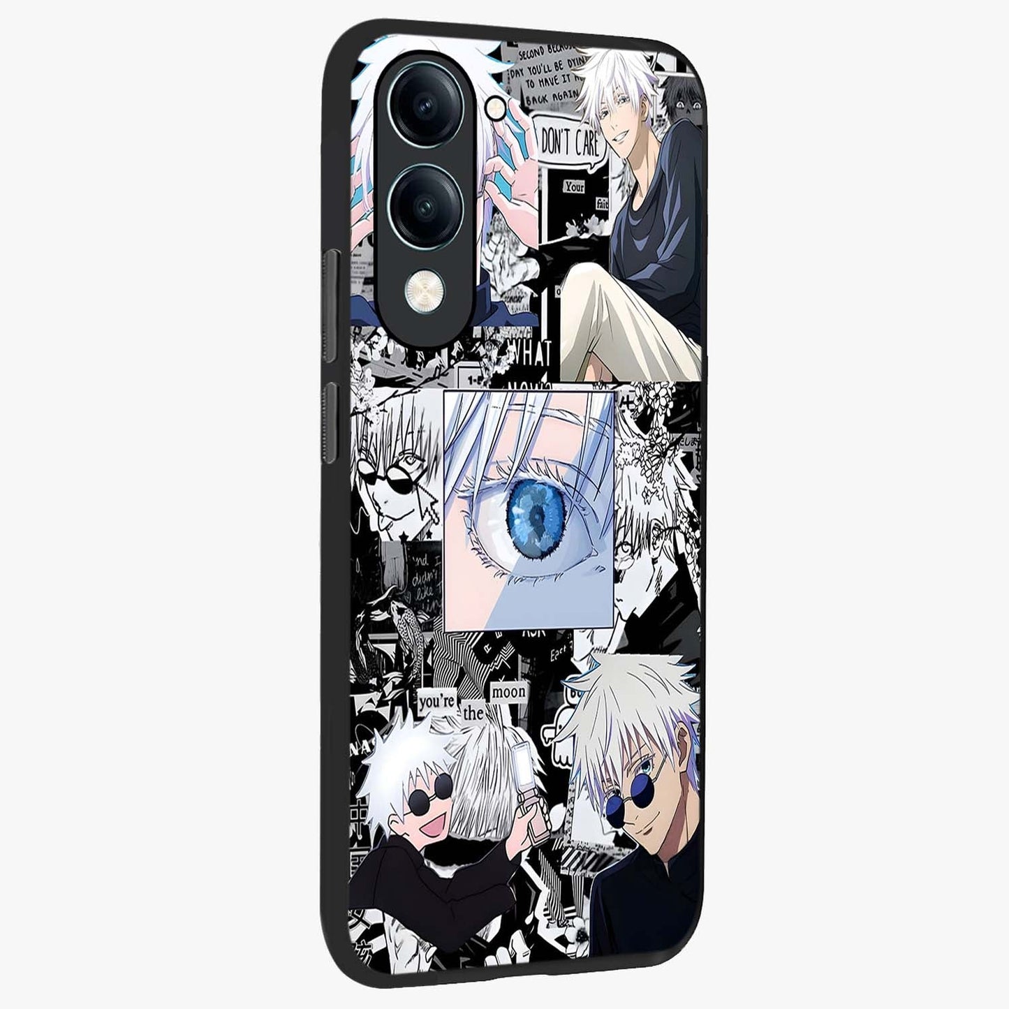 Infinity Sorcerer Chaos Glass Case upright view showcasing dramatic sorcerer artwork with chaotic mystical theme.