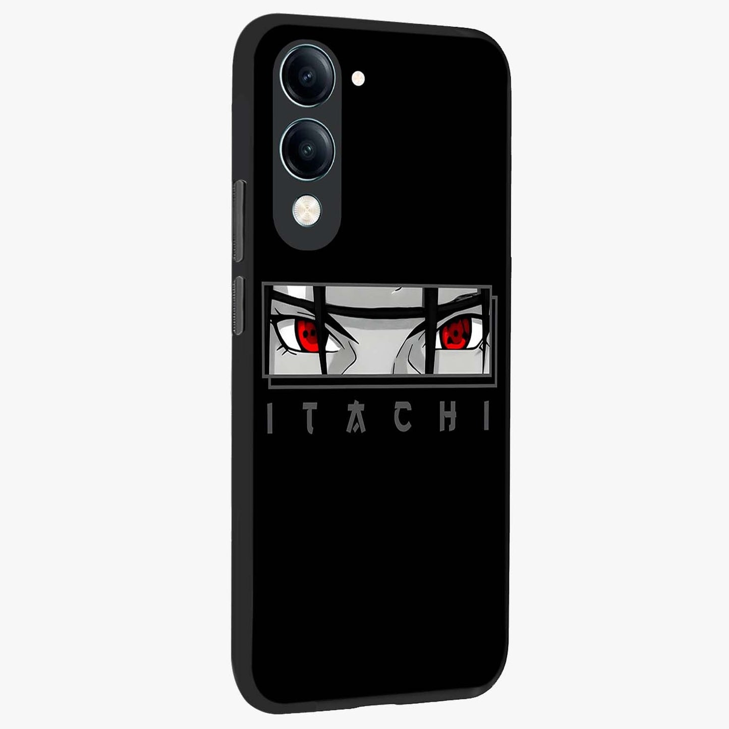 Scarlet Gaze Dominance Glass Case upright view showcasing powerful dramatic artwork with dominant artistic theme.