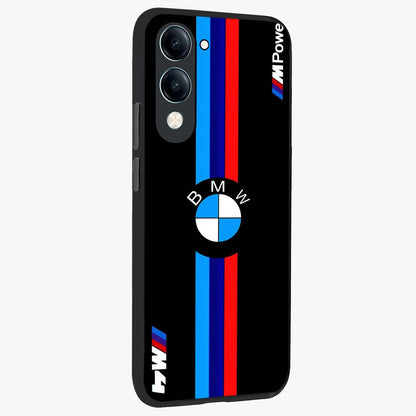 Turbo BMW Beast Glass Case upright view showcasing powerful car artwork with modern motorsport theme.