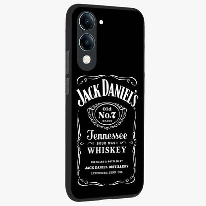 Vintage Whiskey Heritage Glass Case upright view showcasing stylish vintage whiskey artwork with timeless bar culture theme.