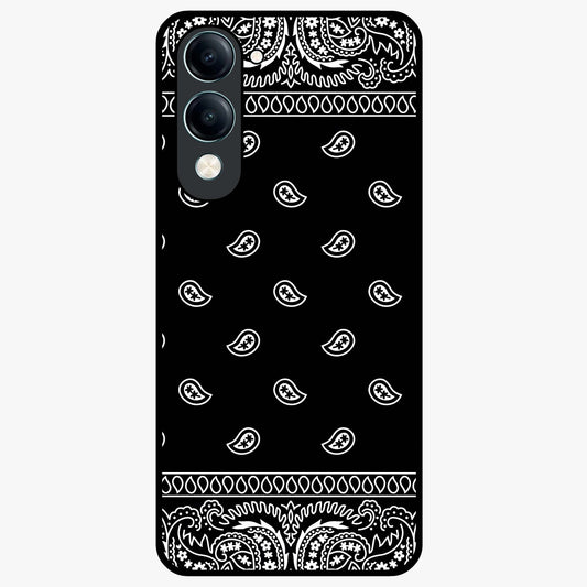 Retro Rebel Threads Glass Case showing flat back view with vintage street style artwork and glossy glass finish.