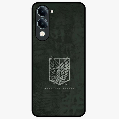 Wings Of Freedom Glass Case showing flat back view with symbolic wings artwork and glossy glass finish.