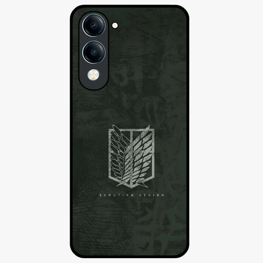 Wings Of Freedom Glass Case showing flat back view with symbolic wings artwork and glossy glass finish.