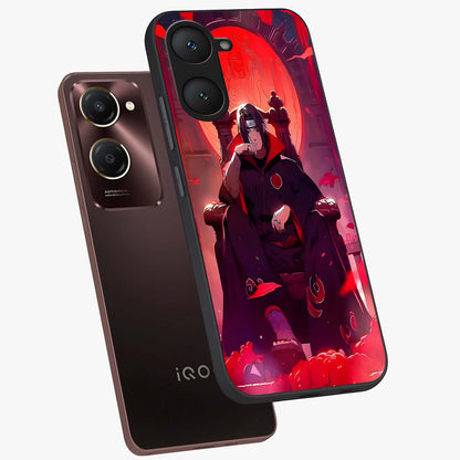 Blood Moon Sovereign Glass Case displayed in angled mockup highlighting dark celestial moon design and dramatic theme.