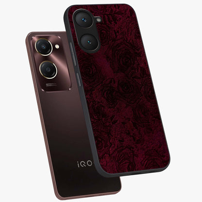 Crimson Fade Flow Glass Case displayed in angled mockup highlighting smooth gradient design with modern aesthetic style.