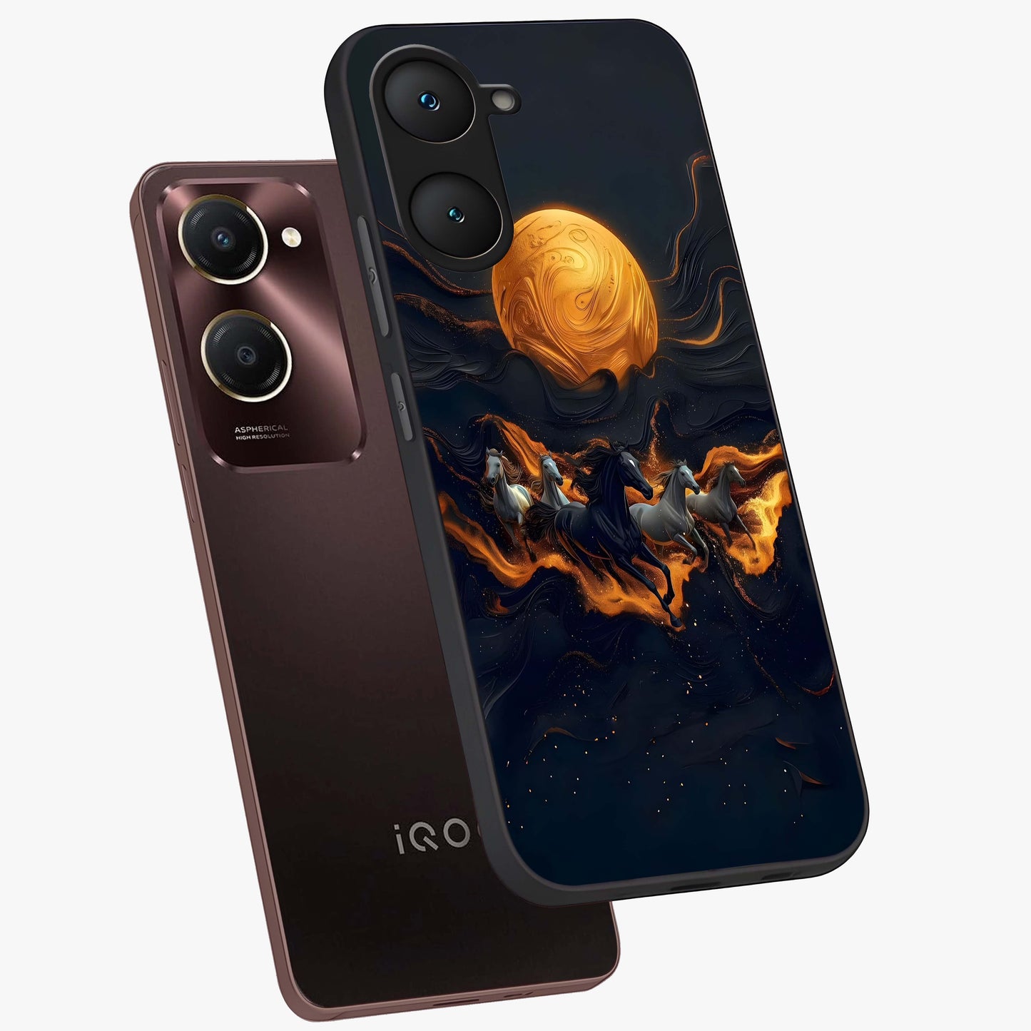 Golden Royal Heritage Glass Case displayed in angled mockup highlighting luxurious heritage design with golden aesthetic style.
