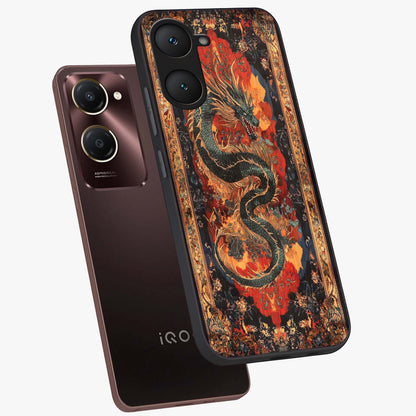 Inferno Dragon Soul Glass Case displayed in angled mockup highlighting powerful dragon illustration with inferno aesthetic.