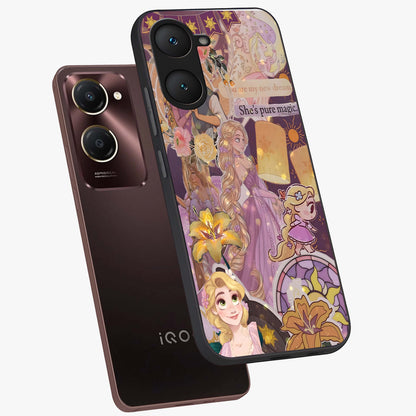 Magical Tangled Dream Glass Case displayed in angled mockup highlighting whimsical fantasy design with magical aesthetic.