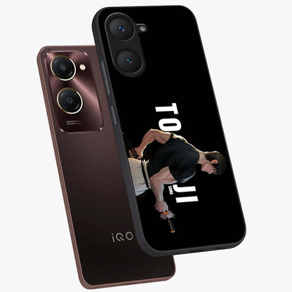Midnight Blade Resolve Glass Case displayed in angled mockup highlighting powerful blade illustration with dramatic dark aesthetic.