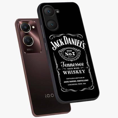 Vintage Whiskey Heritage Glass Case displayed in angled mockup highlighting retro beverage themed design with heritage aesthetic.