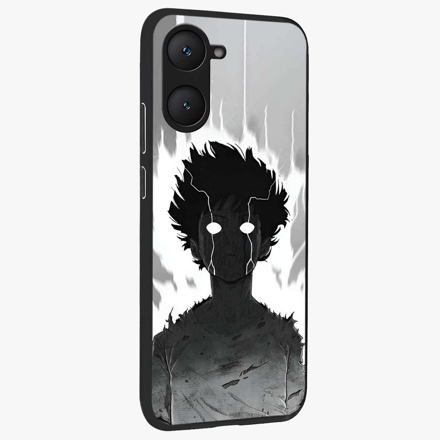 Awakened Inner Rage Glass Case upright view showcasing dramatic artwork with strong expressive aesthetic.