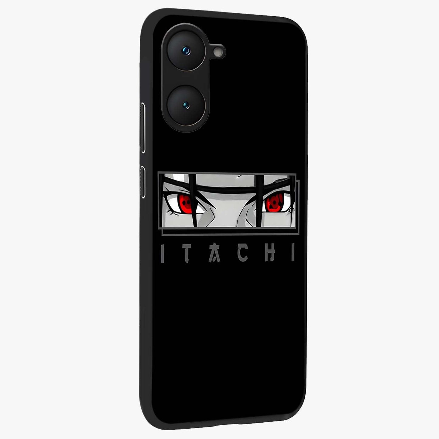 Scarlet Gaze Dominance Glass Case upright view showcasing powerful dramatic artwork with dominant artistic theme.