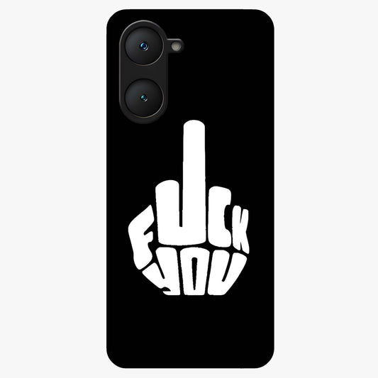 Rebel Mode On Glass Case showing flat back view with bold rebellious typography artwork and glossy glass finish.