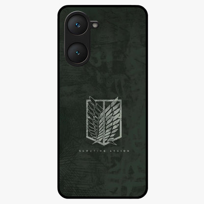 Wings Of Freedom Glass Case showing flat back view with symbolic wings artwork and glossy glass finish.