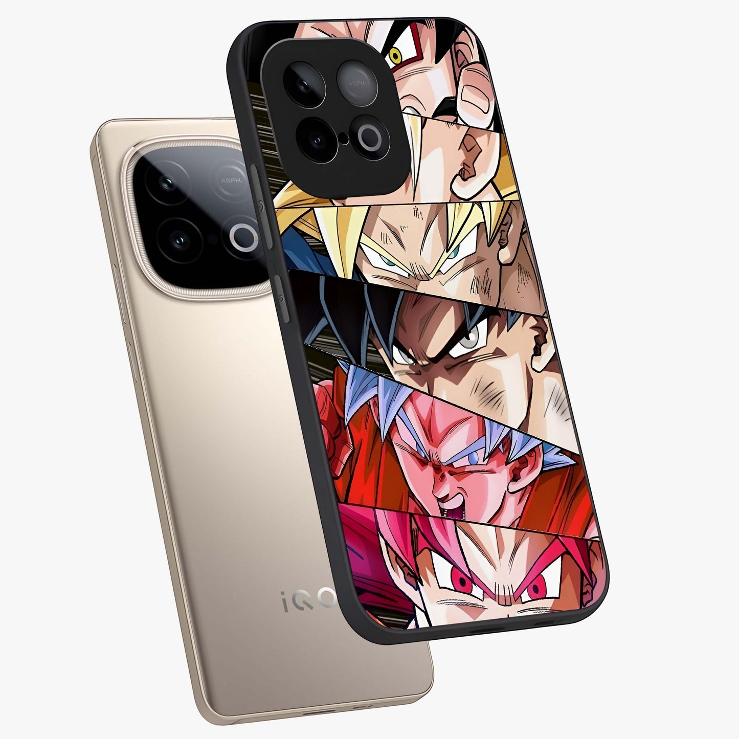 Anime Character Glass Case displayed in angled mockup highlighting colorful anime character illustration.
