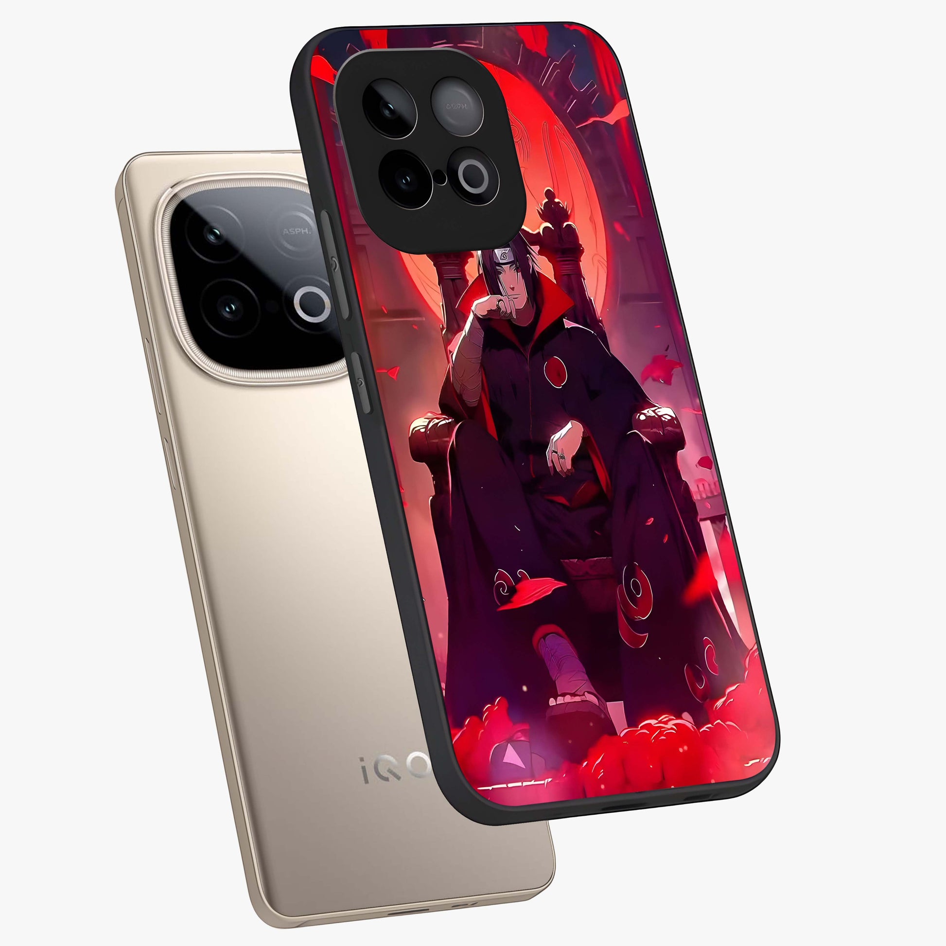 Blood Moon Sovereign Glass Case displayed in angled mockup highlighting dark celestial moon design and dramatic theme.