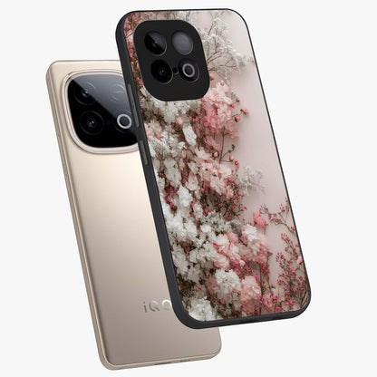 Blush Blossom Cloud Glass Case displayed in angled mockup highlighting soft cloud and blossom design with pastel aesthetic.