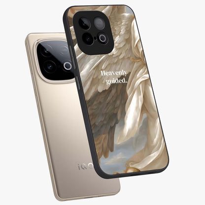 Divine Winged Grace Glass Case displayed in angled mockup highlighting graceful wing design with divine aesthetic style.