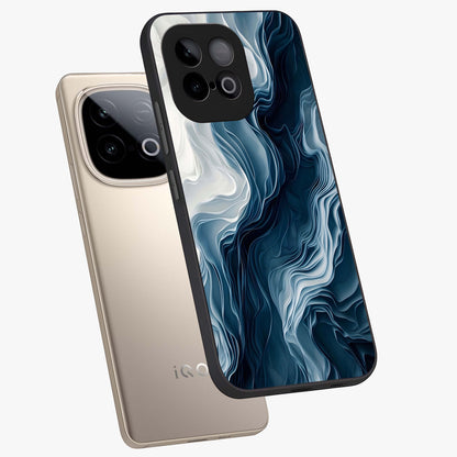 Ethereal Paper Marble Glass Case displayed in angled mockup highlighting elegant marble pattern with modern aesthetic style.