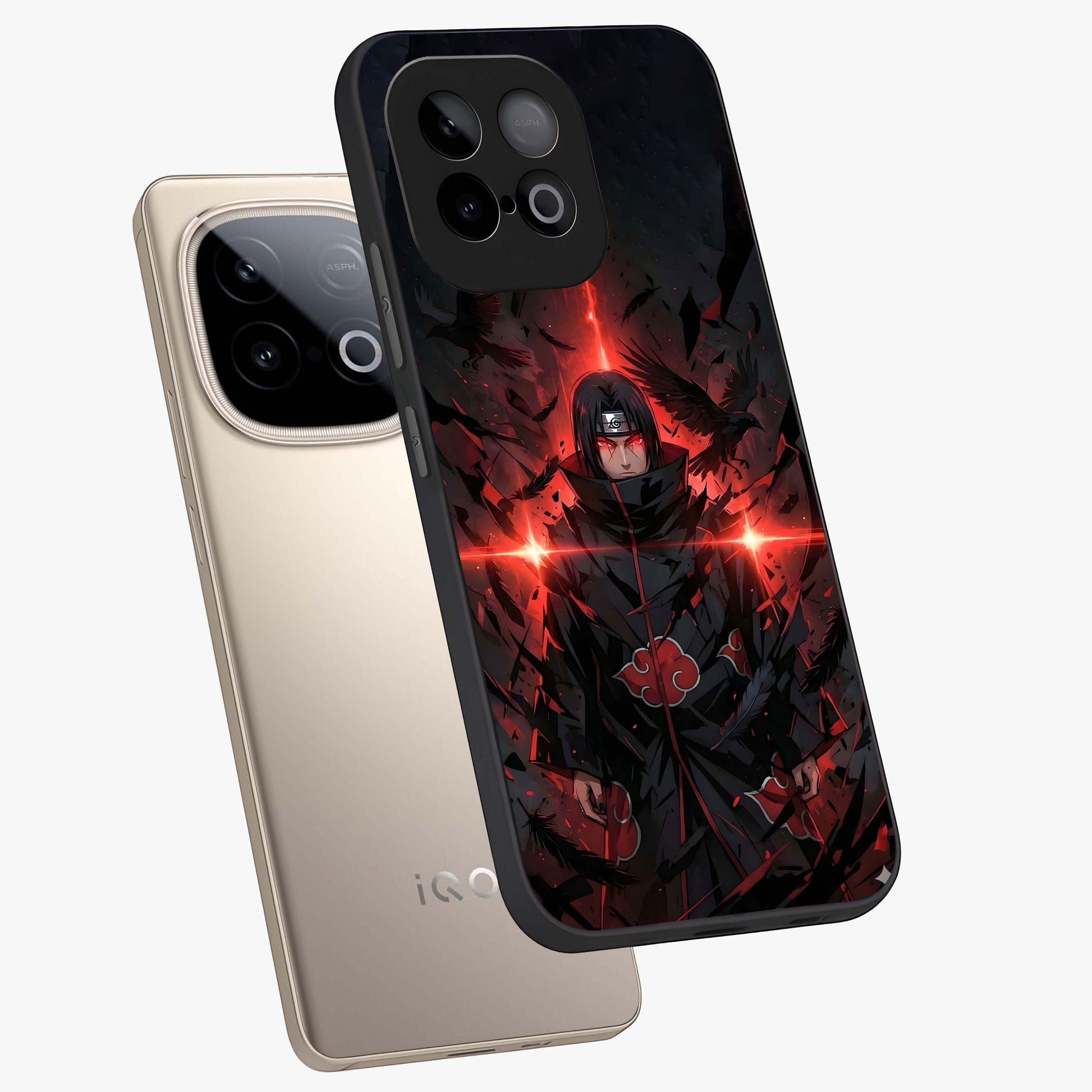 Focus Mode On Glass Case displayed in angled mockup highlighting clean minimal text artwork with modern aesthetic style.