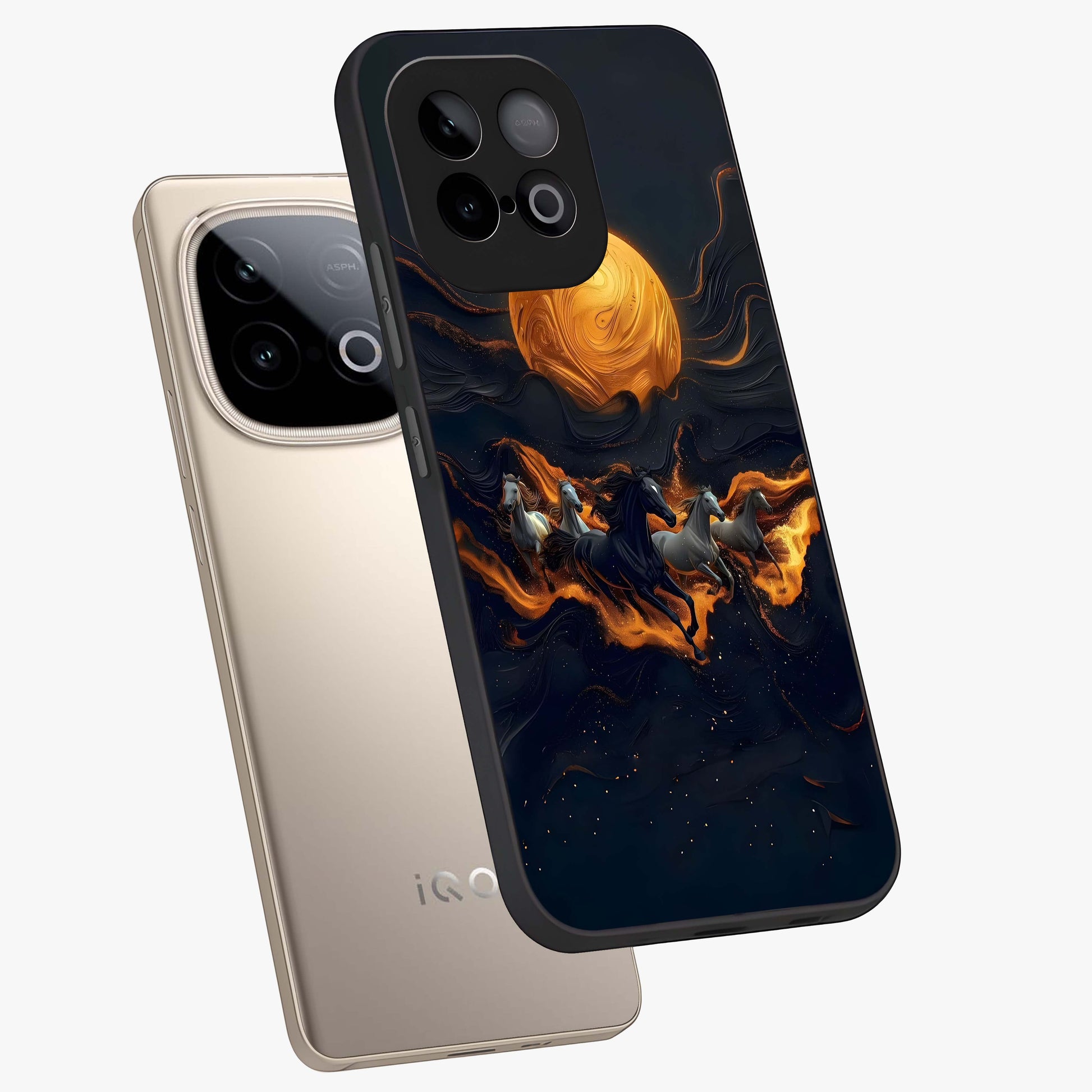 Golden Royal Heritage Glass Case displayed in angled mockup highlighting luxurious heritage design with golden aesthetic style.