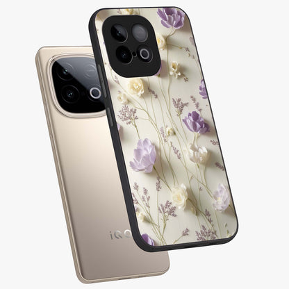 Lilac Breeze Harmony Glass Case displayed in angled mockup highlighting calm lilac breeze design with soothing aesthetic style.