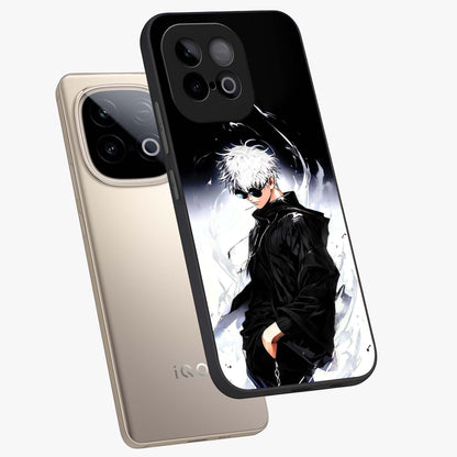 Limitless Shadow King Glass Case displayed in angled mockup highlighting dramatic dark hero design with intense aesthetic.