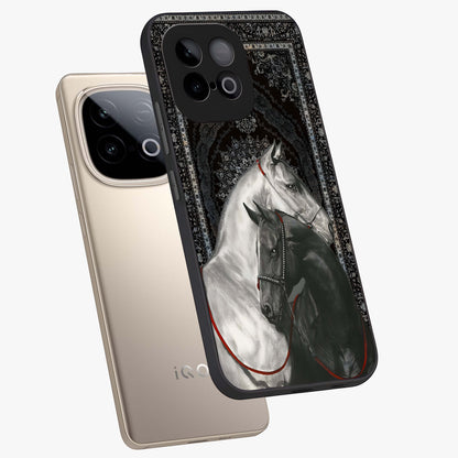 Majestic Ride Legacy Glass Case displayed in angled mockup highlighting sleek vehicle design with bold racing aesthetic.