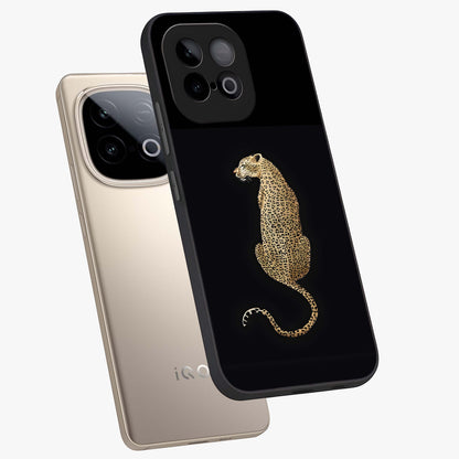 Regal Leopard Glass Case displayed in angled mockup highlighting powerful animal illustration with stylish wild aesthetic.