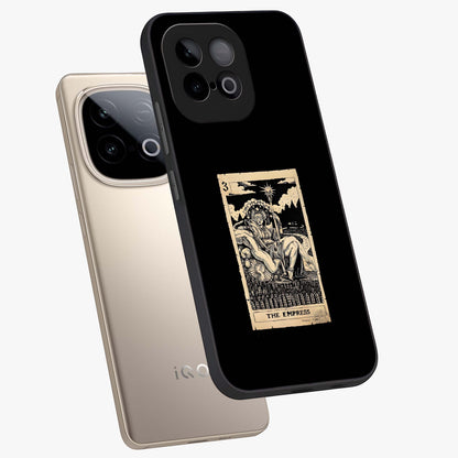 The Empress Glass Case displayed in angled mockup highlighting elegant royal design with majestic aesthetic style.