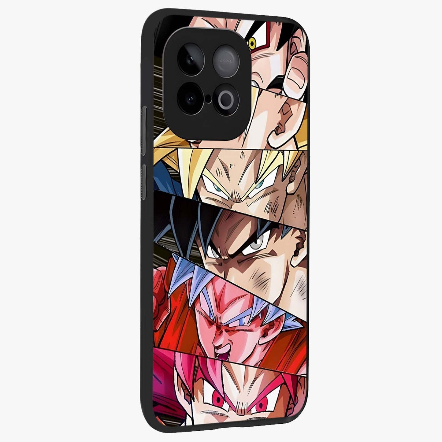 Anime Character Glass Case upright view showcasing expressive anime artwork with bold graphic style.
