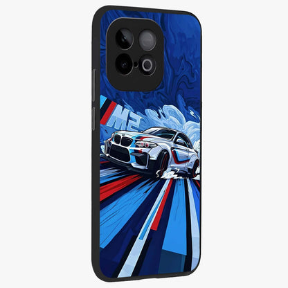 Drift Power Rush Glass Case upright view showcasing high speed racing artwork with bold automotive theme.