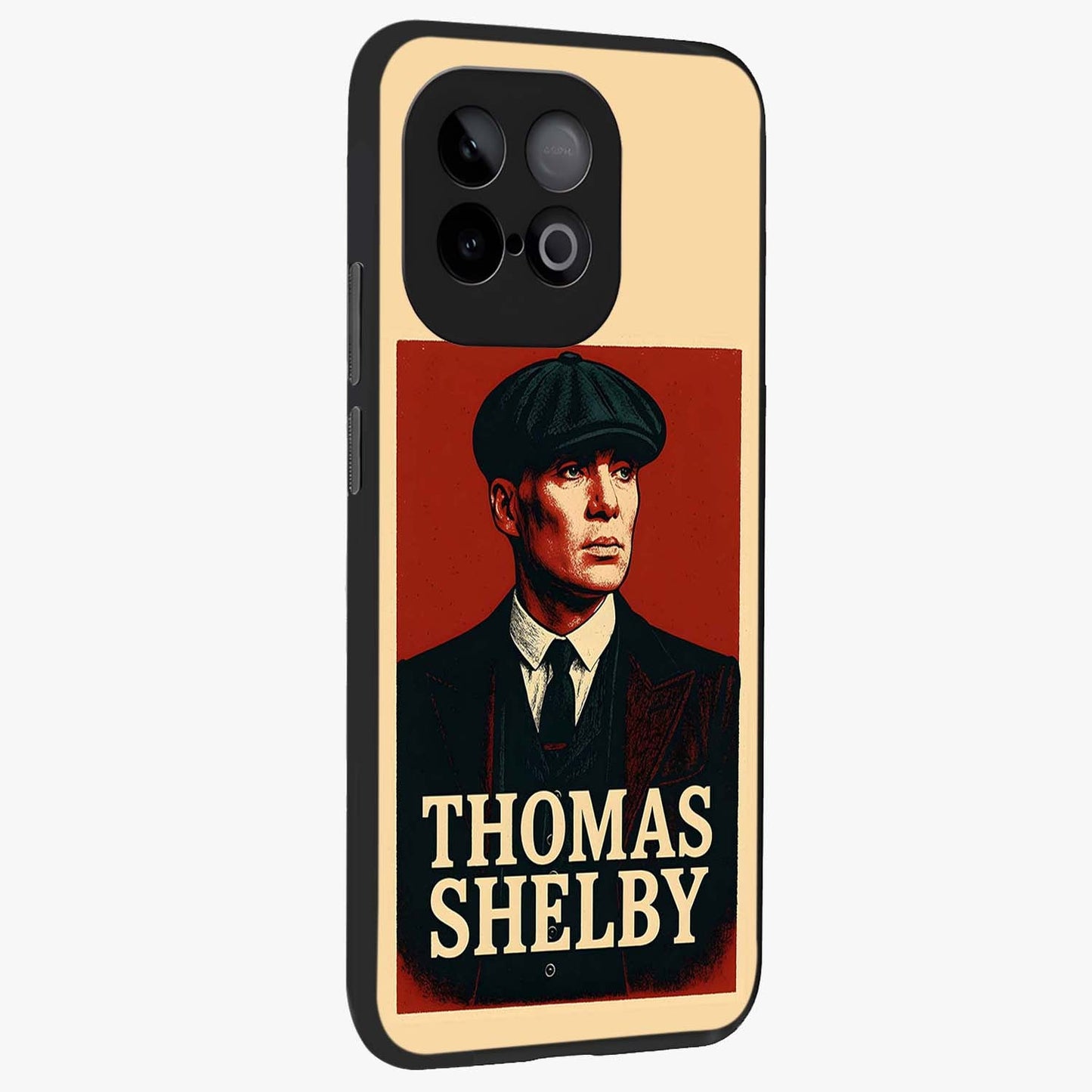 Vintage Mafia Authority Glass Case upright view showcasing dramatic vintage artwork with iconic authority theme.