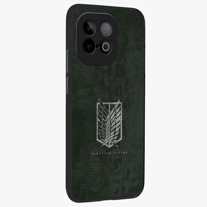 Wings Of Freedom Glass Case upright view showcasing powerful wings artwork with freedom themed design.