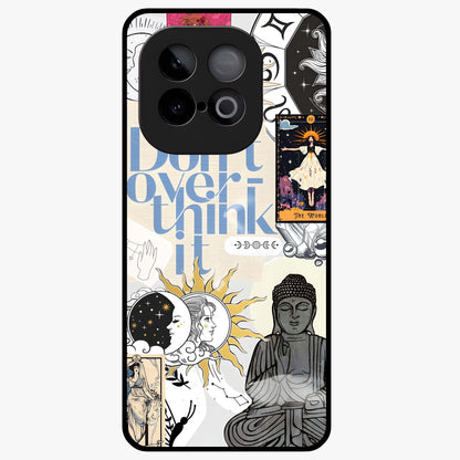 Ethereal Thoughts Glass Case showing flat back view with dreamy artistic artwork and glossy glass finish.