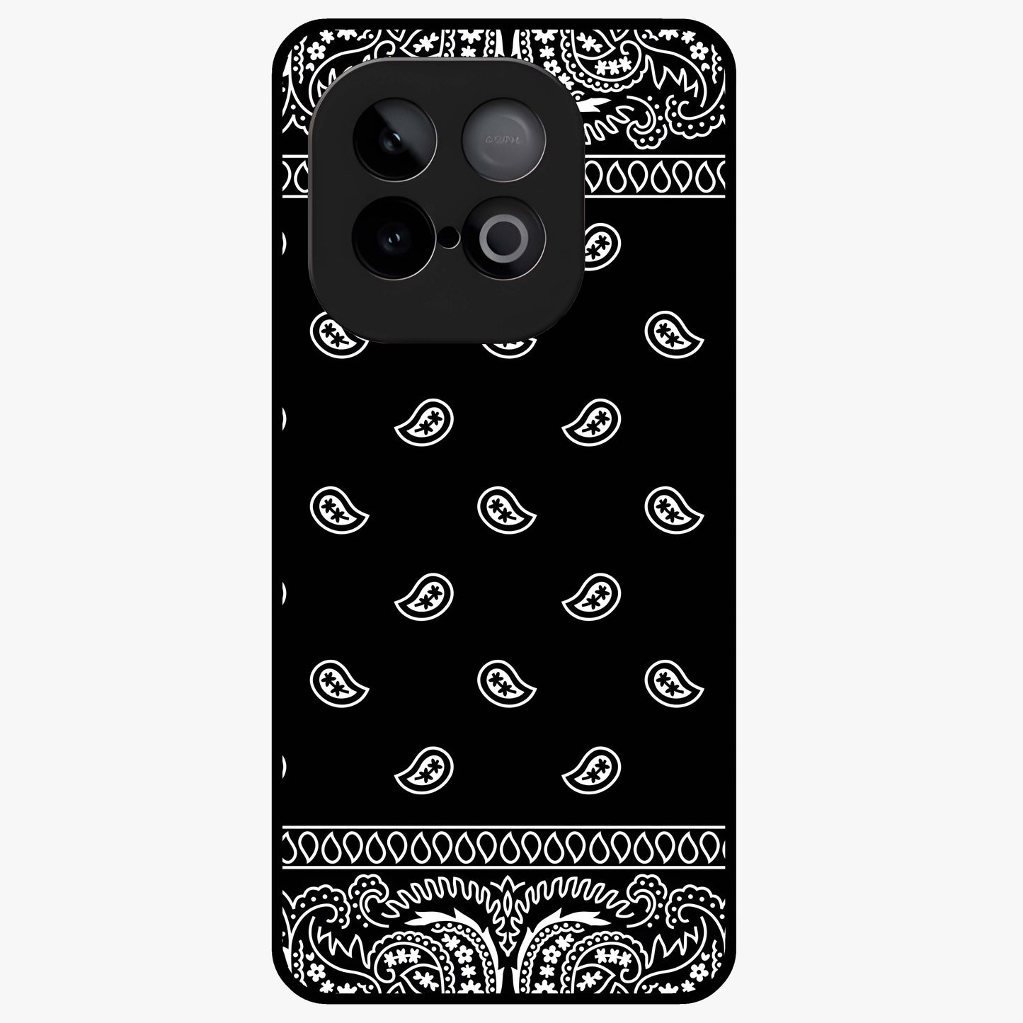Retro Rebel Threads Glass Case showing flat back view with vintage street style artwork and glossy glass finish.