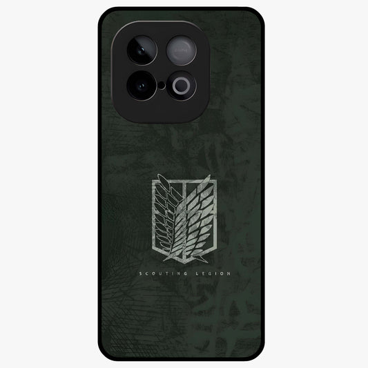 Wings Of Freedom Glass Case showing flat back view with symbolic wings artwork and glossy glass finish.