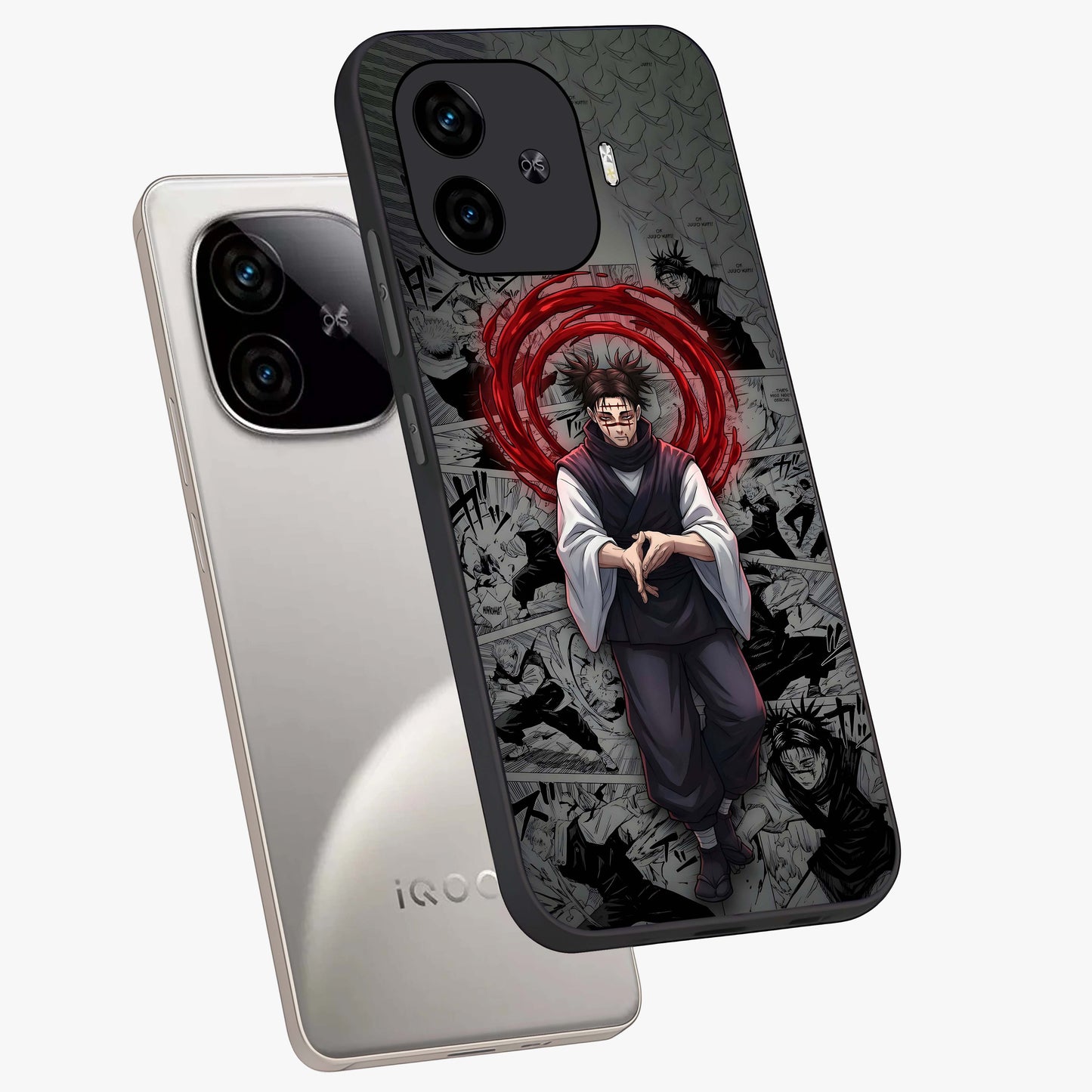 Cursed Ritual Ascension Glass Case displayed in angled mockup highlighting mystical ritual illustration with supernatural aesthetic.