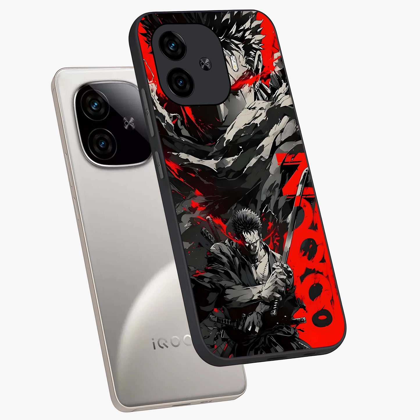 Demon Sword Resolve Glass Case displayed in angled mockup highlighting powerful demon sword illustration with dark fantasy aesthetic.