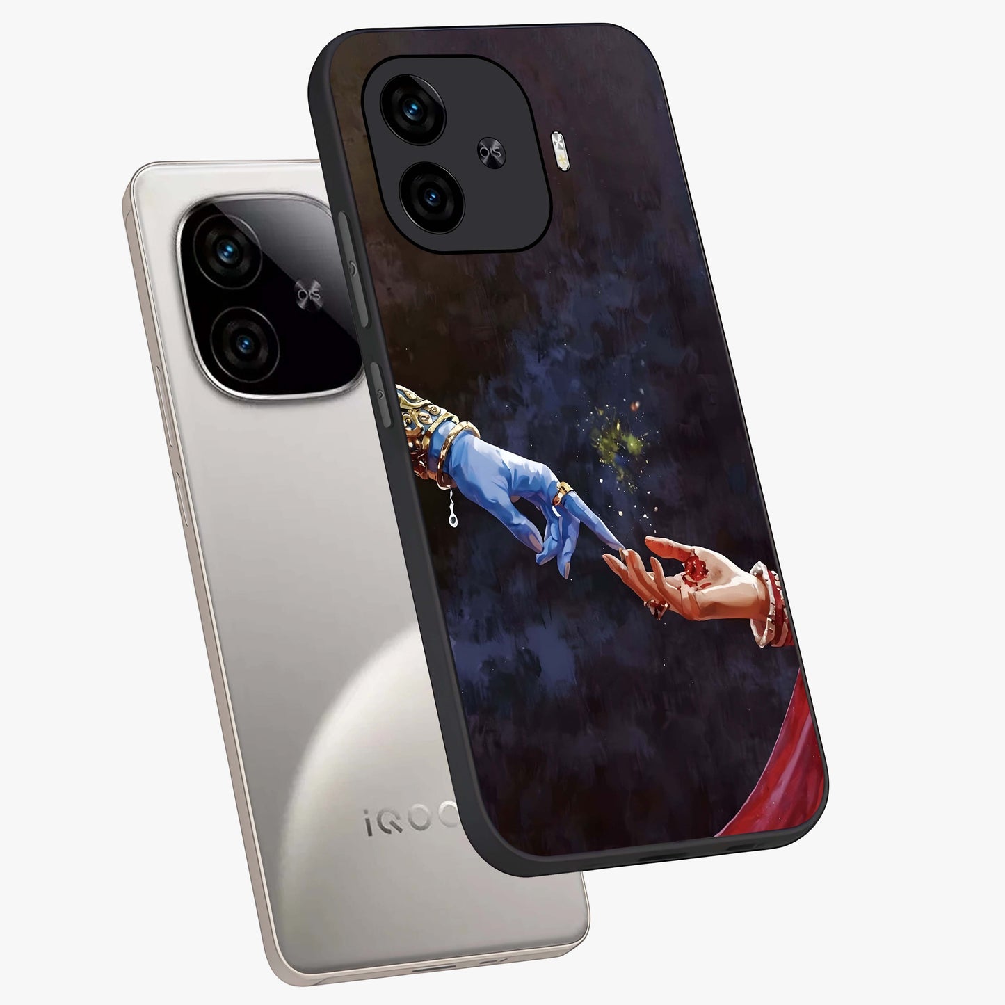 Divine Touch Eternal Glass Case displayed in angled mockup highlighting elegant divine inspired design with calm aesthetic style.