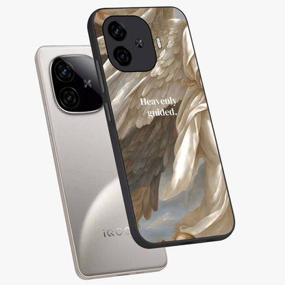 Divine Winged Grace Glass Case displayed in angled mockup highlighting graceful wing design with divine aesthetic style.