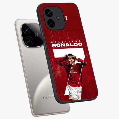 Goal Celebration Legacy Glass Case displayed in angled mockup highlighting energetic sports celebration design with bold athletic theme.