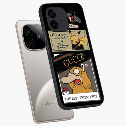 Gucci Play Mashup Glass Case displayed in angled mockup highlighting stylish fashion mashup design with bold aesthetic.