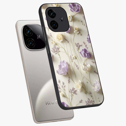 Lilac Breeze Harmony Glass Case displayed in angled mockup highlighting calm lilac breeze design with soothing aesthetic style.