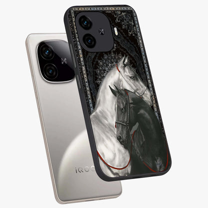 Majestic Ride Legacy Glass Case displayed in angled mockup highlighting sleek vehicle design with bold racing aesthetic.