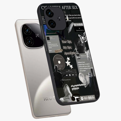 Midnight Love Echo Glass Case displayed in angled mockup highlighting elegant love inspired design with deep aesthetic style.